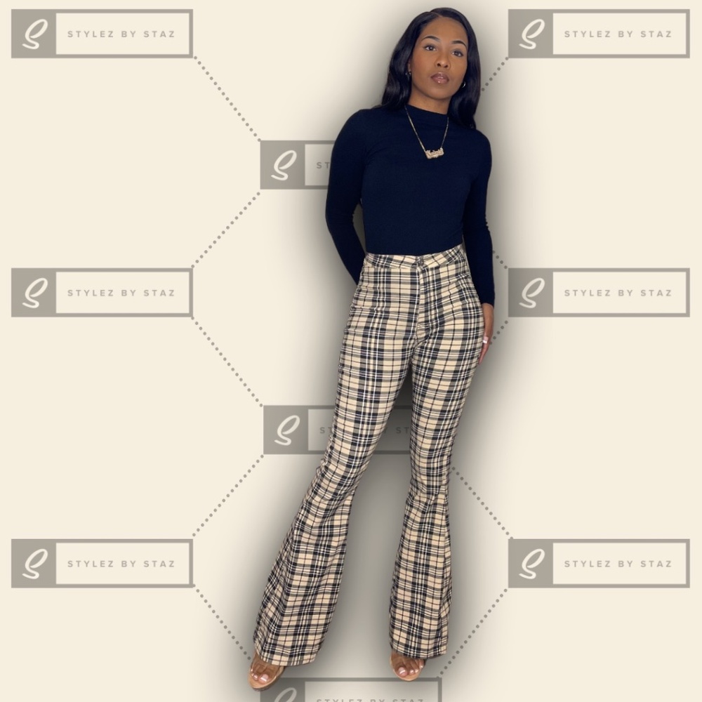 Sabrina Plaid Jeans
